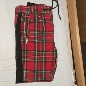 Plaid joggers